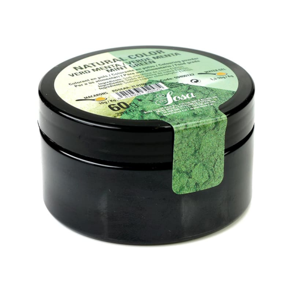 Colorant naturel vert menthe en poudre
