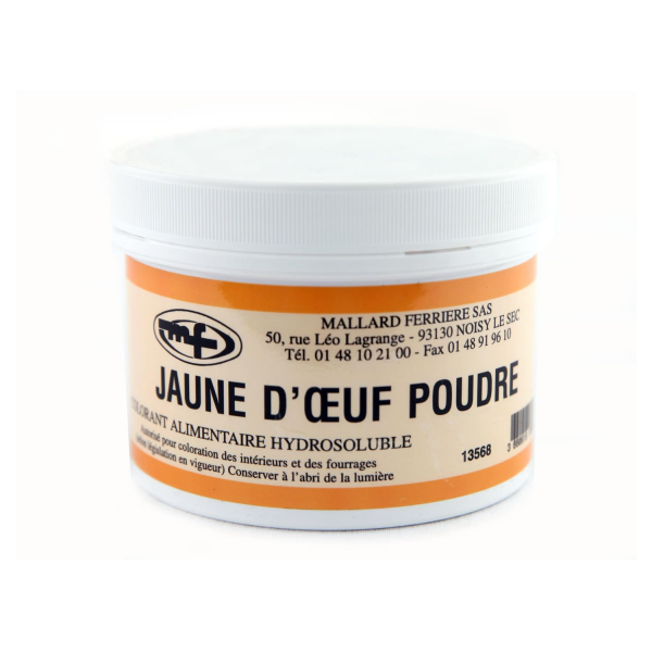 Colorant alimentaire en poudre jaune d'œuf