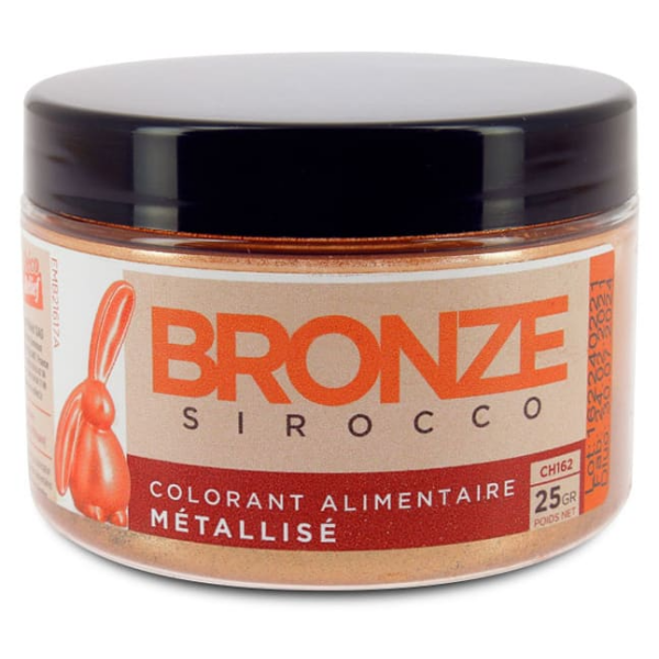 Colorant alimentaire métallisé bronze sirocco