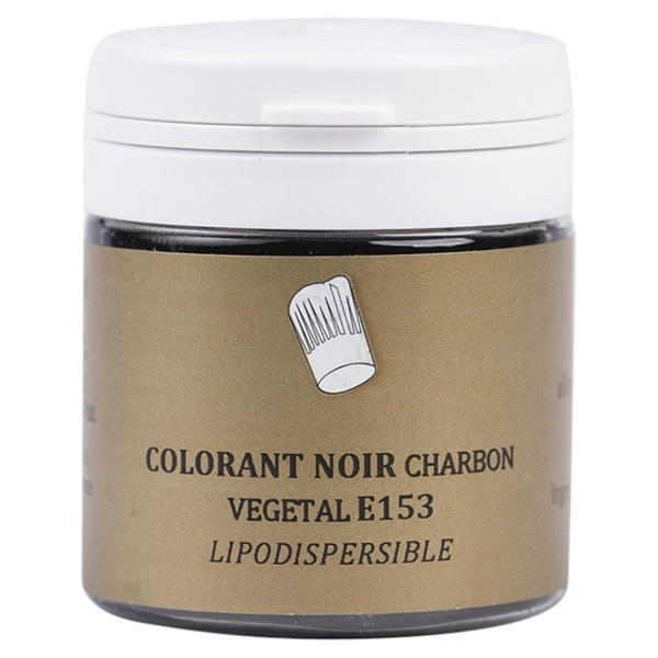 Colorant noir charbon végétal