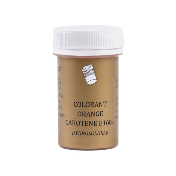 Colorant alimentaire en poudre orange carotène