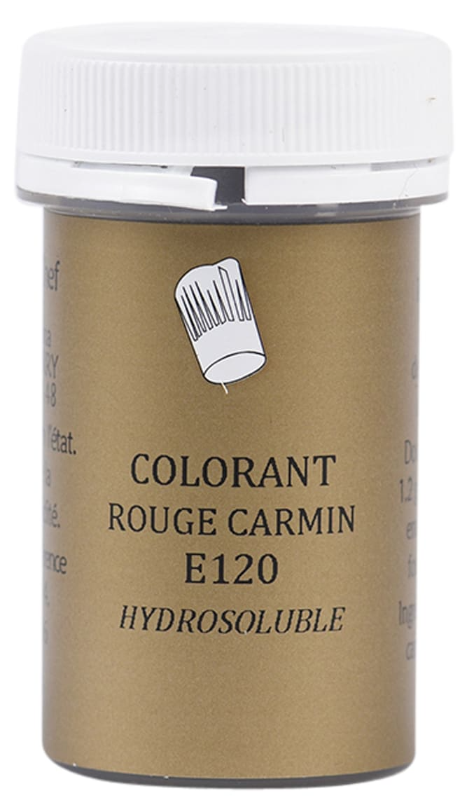 Colorant alimentaire en poudre rouge carmin