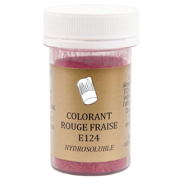 Colorant alimentaire en poudre rouge fraise E124