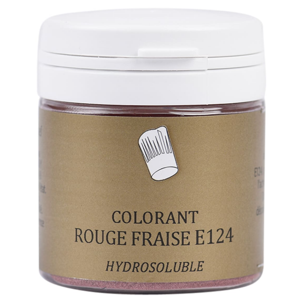 Colorant alimentaire en poudre rouge fraise E124