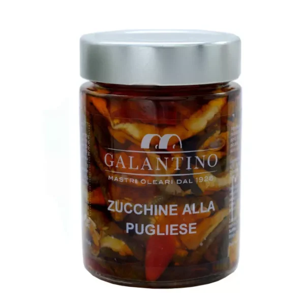 Courgettes Apulian Recipe in Extra Virgin Olive Oil 320 gr