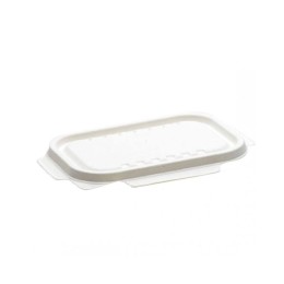 Couvercle bagasse pour barquettes bagasse 500 ml et 650 ml - par 125