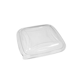 Couvercle plastique transparent pour boîte à salade plastique transparente Crudipack 500 ml - par 720