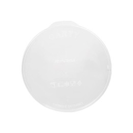 Couvercle plastique transparent pour boîte ronde plastique noire 1150 ml - par 200