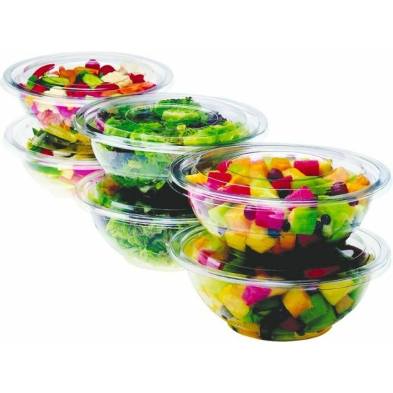 Couvercle plastique transprent pour saladier plastique transparent 4500 ml - par 50