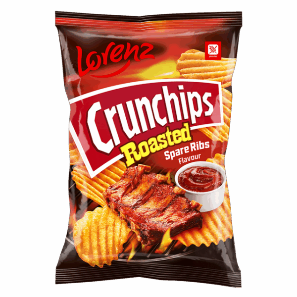 Lorenz Crunchips Roasted Spare Ribs 120g (10 Pack)