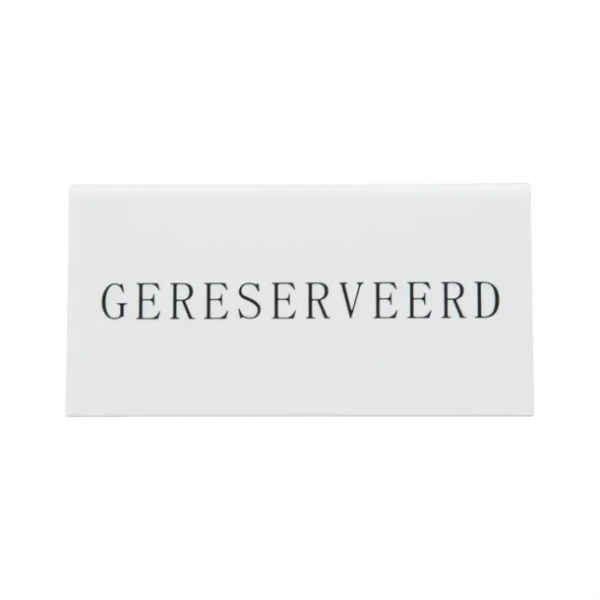 Chevalets table réservée Securit "Gereserveerd" (lot de 5)