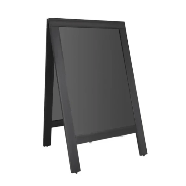 Panneau de trottoir avec cadre en bois noir Olympia 700x1200mm