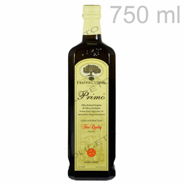 Huile d'olive de qualité supérieure Primo 750 ml de Tonda Iblea Olives - Cutrera