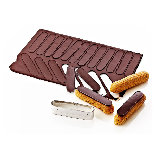 Découpoir spécial pour le glaçage des éclairs