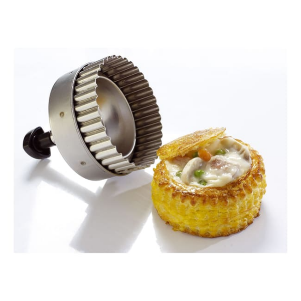 Découpoir rond cannelé à pâté parisien