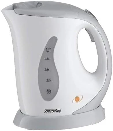 bouilloire électrique de 0,6L 760W blanc gris Mesko