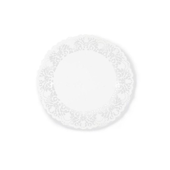 Dentelle papier ronde blanche Ø 28 cm - par 250