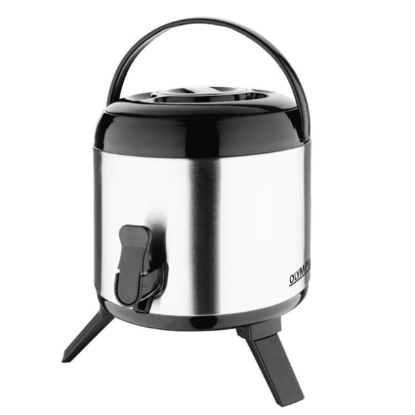 Distributeur de boissons en inox double paroi Olympia 6L