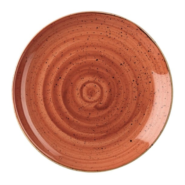 Assiettes rondes Churchill Stonecast Spiced Orange 217mm (Lot de 12)