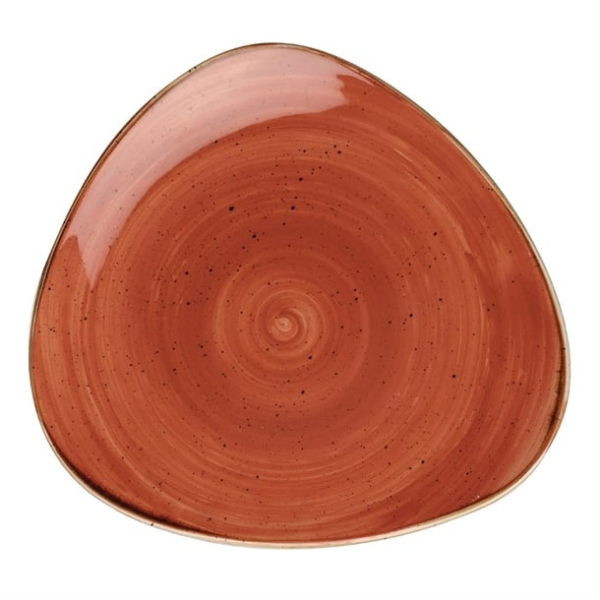 Assiettes triangulaires Churchill Stonecast Spiced Orange 315mm (Lot de 6)