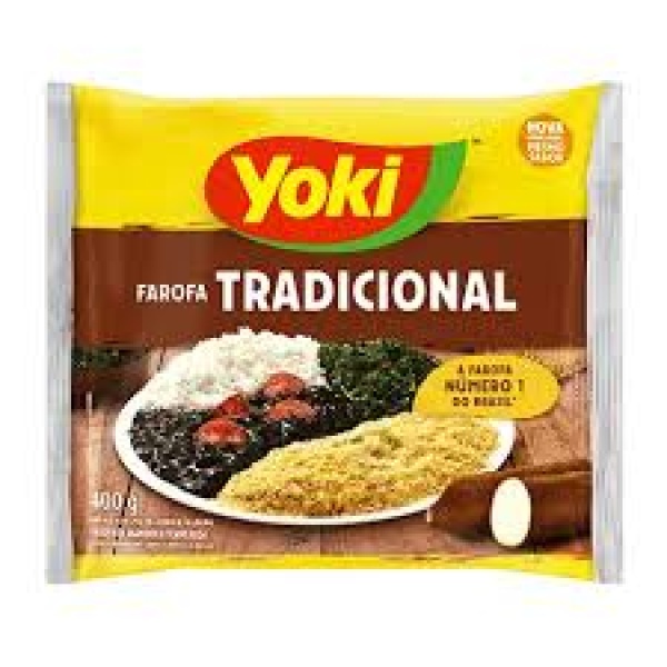 Farofa de Mandioca Temperada / Seasoned Cassava Farofa YOKI - 400g