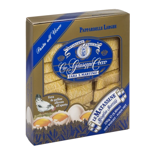 le MATASSINE all’UOVO 250 g. N°16 PAPPARDELLE LARGHE