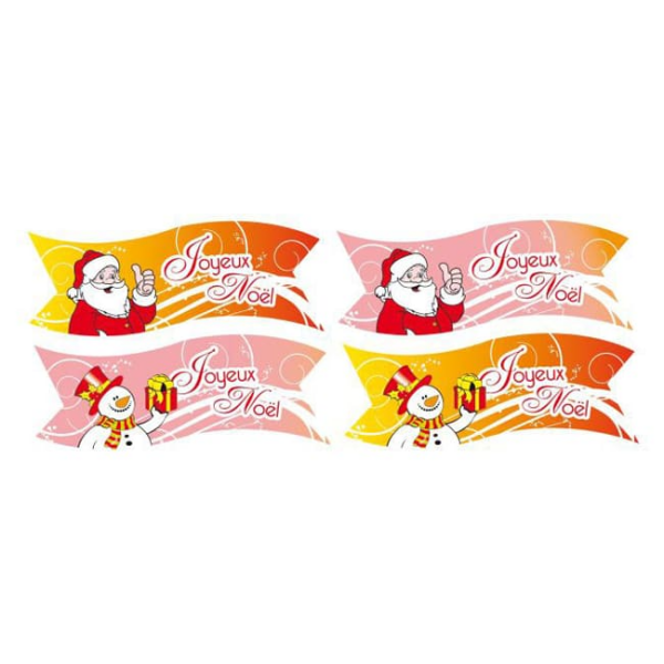 Banderole Joyeux Noël en azyme (x 24)
