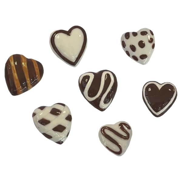 Fèves "Cœurs chocolatés"