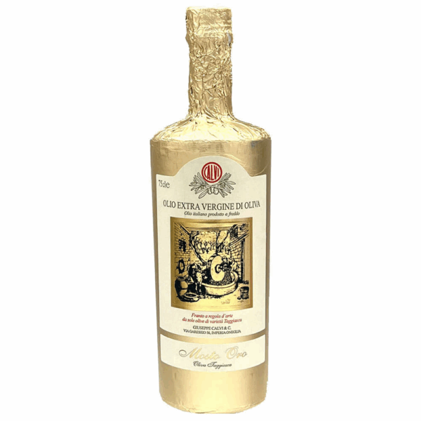 Huile d'olive vierge extra non filtrée Mosto Oro d'olives Taggiasca 750 ml - Calvi