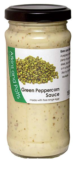 Atkins & Potts Sauce Poivre Vert Sans Gluten 180g