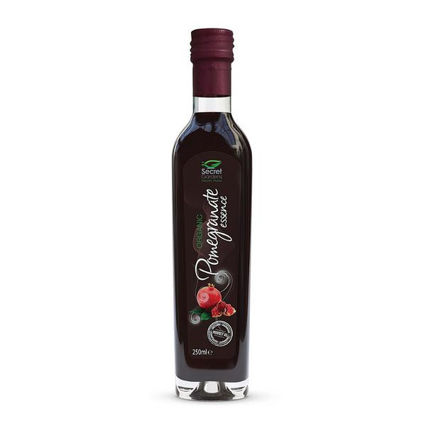 Secret Gardens Vinaigrette bio à l'essence de grenade végétalienne, 250 ml