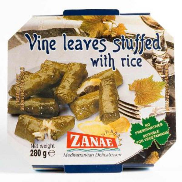 ZANAE Feuilles de Vigne Farcies au Riz Vegan 280g