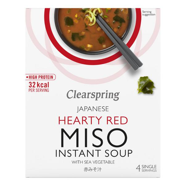 Clearspring Hearty Miso Rouge Instant Soupe 4x10g