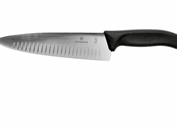Victorinox SwissClassic 6.8083.20G couteau de chef avec alvéoles 20 cm, noir