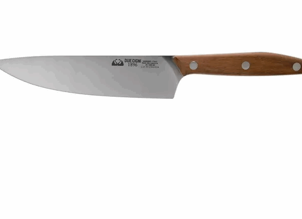 Due Cigni 1896, 2C1008NO couteau de chef 15 cm, bois de noyer