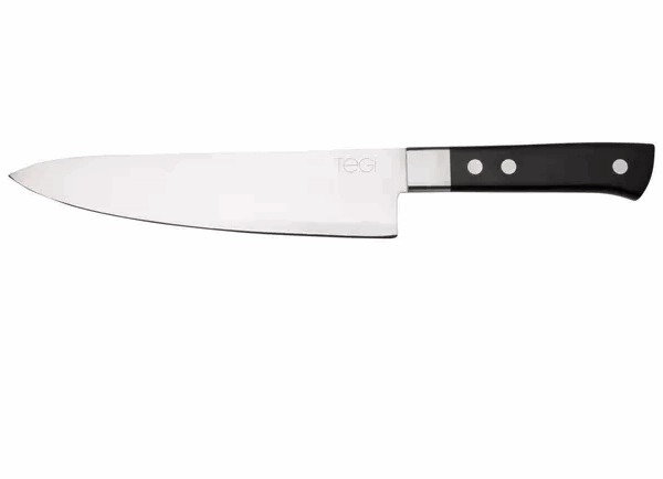Maserin TEGI 2500-19PN couteau de chef noir, 19 cm