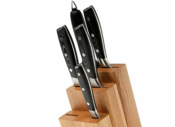 Eden Classic Damast 2030-S03, ensemble de 6 couteaux (avec bloc)