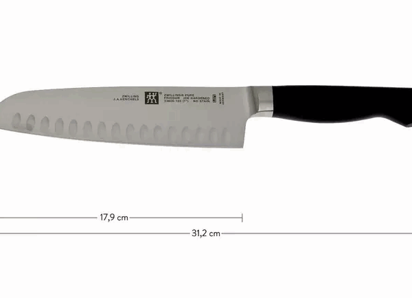Zwilling 33608-181 Pure Santoku avec bosses