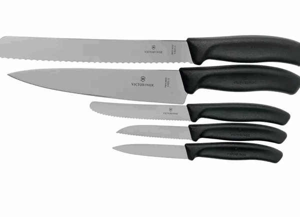 Victorinox SwissClassic 6.7133.5G Set de 5 couteaux de cuisine, noir