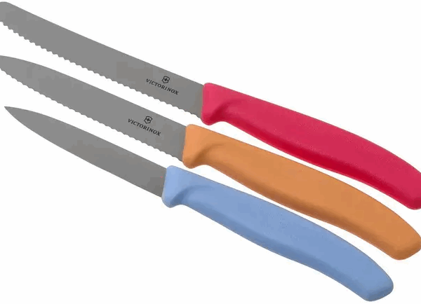 Victorinox SwissClassic 6.7116.34L1 Ensemble de 3 couteaux à légumes