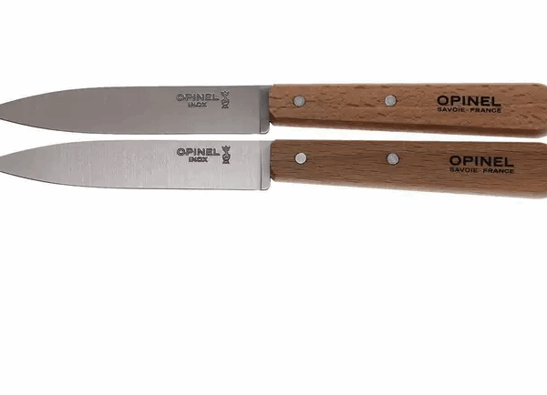 Couteaux d'office Opinel, lot de 2 N°122 naturel, inox