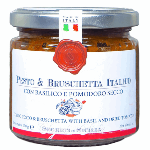 Pesto & Bruschetta Italico 190 g Verre - Cutrera