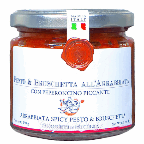 Pesto & Bruschetta Arrabiata Pot 190g - Cutrera