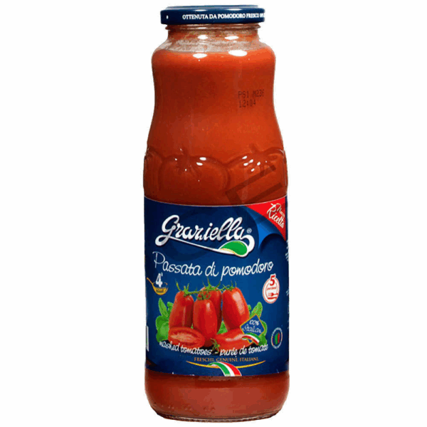 Passata di Pomodoro 690 g Passata de tomates italiennes en bocal - Graziella