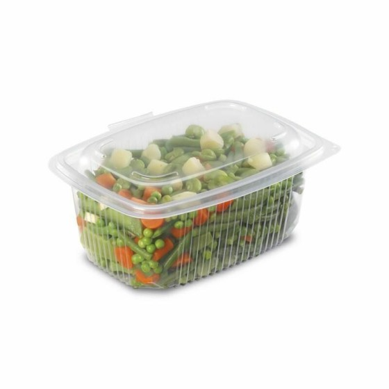 Barquette plastique transparente avec couvercle Ondipack 1000 ml - par 300