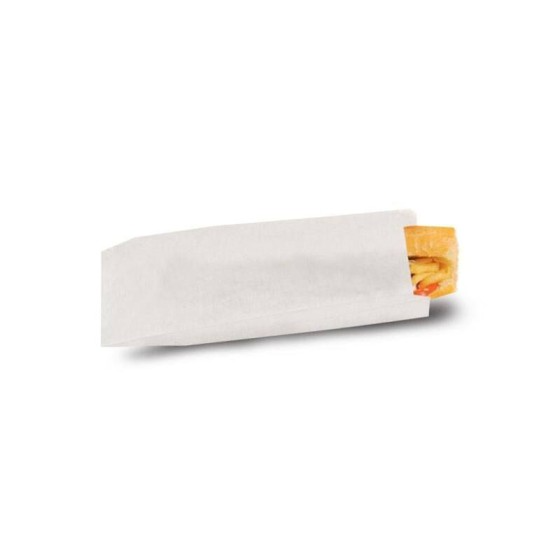 Sac sandwich kraft blanc 10 + 4 x 35 cm - par 1000