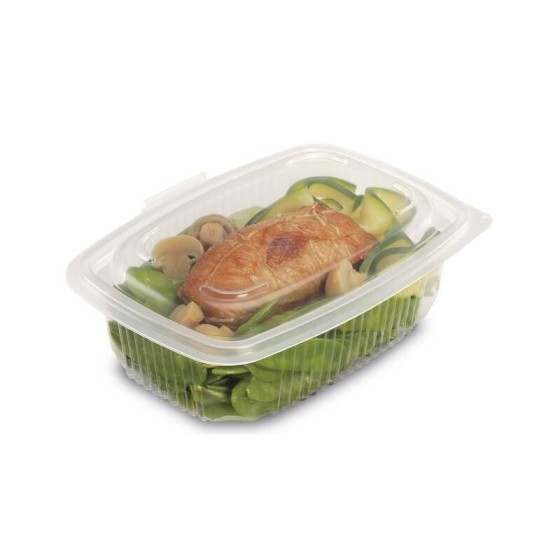Barquette plastique transparente avec couvercle Ondipack 800 ml - par 300