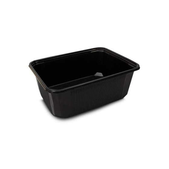 Barquette plastique noire scellable PROchef 1000 ml - par 300