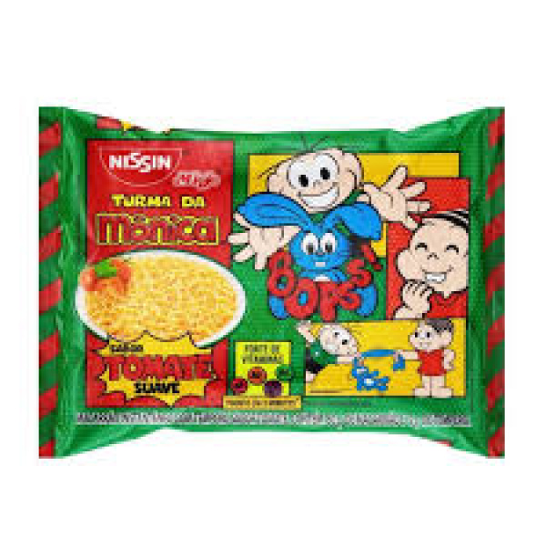 Miojo Turma da Mônica Tomate Suave / Tomato Noodles NISSIN - 85g