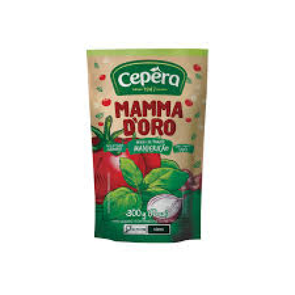 Molho de Tomate Sabor Manjericão / Basil Tomato Sauce CEPÊRA - 300g